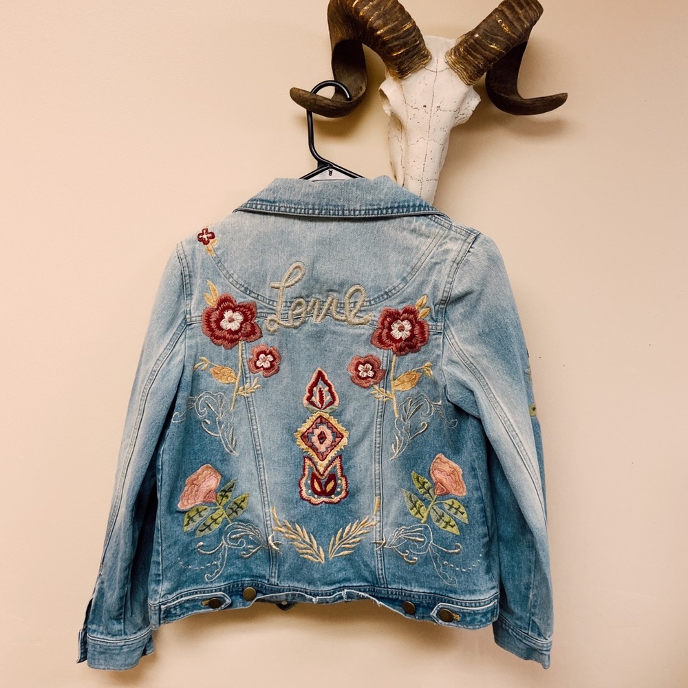 Chico’s Embroidered Denim Jacket - Picture 2 of 7